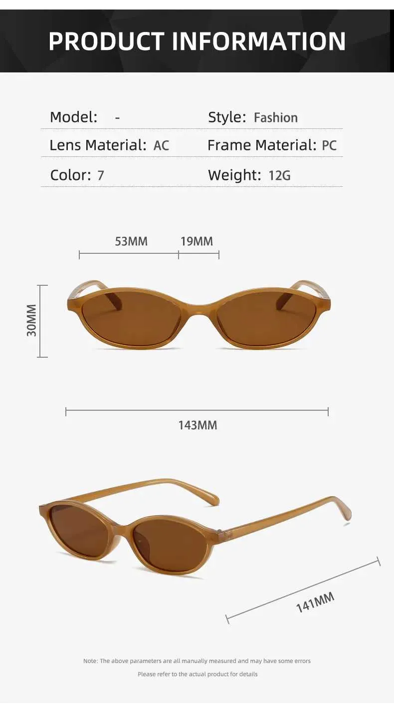Retro Oval Frame Sunglasses