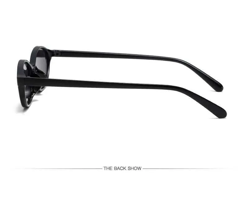Retro Oval Frame Sunglasses