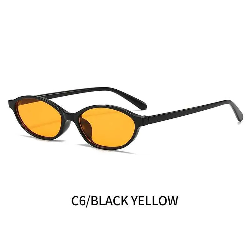 Retro Oval Frame Sunglasses
