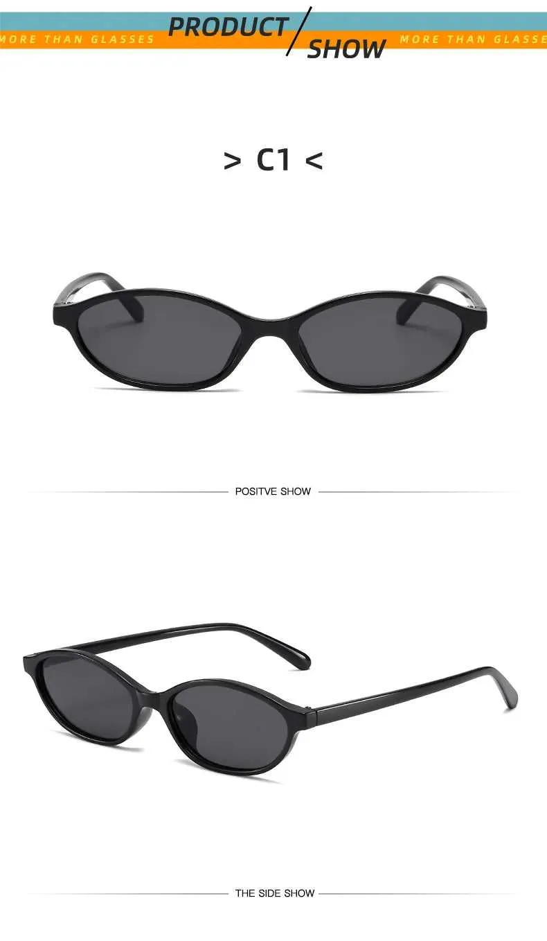 Retro Oval Frame Sunglasses