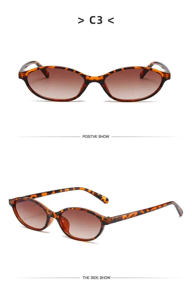 Retro Oval Frame Sunglasses