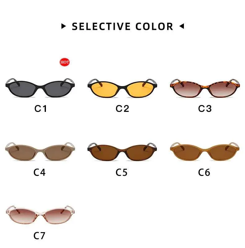 Retro Oval Frame Sunglasses