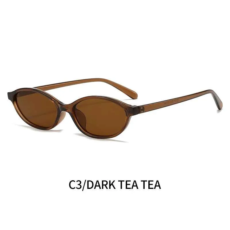 Retro Oval Frame Sunglasses