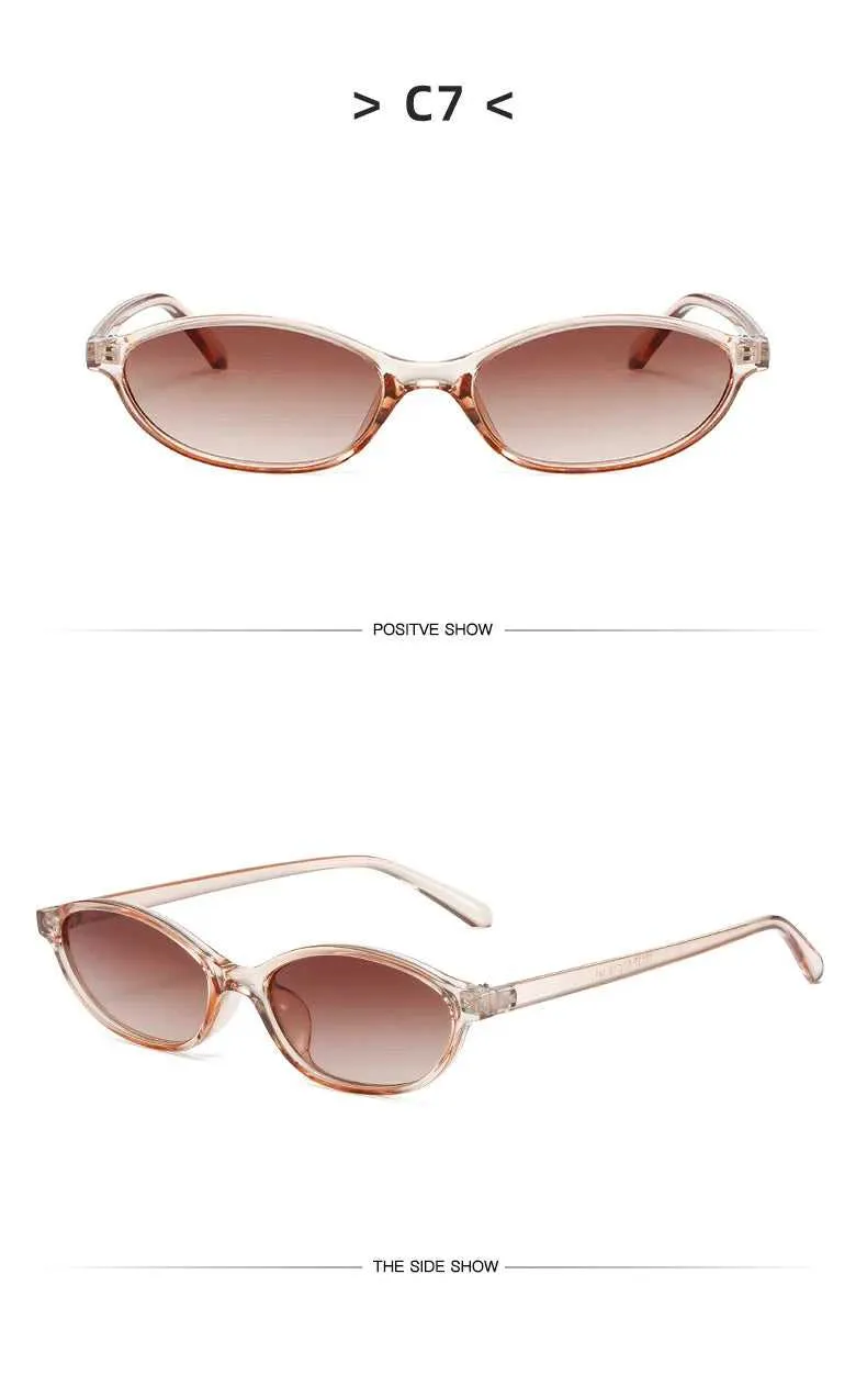 Retro Oval Frame Sunglasses