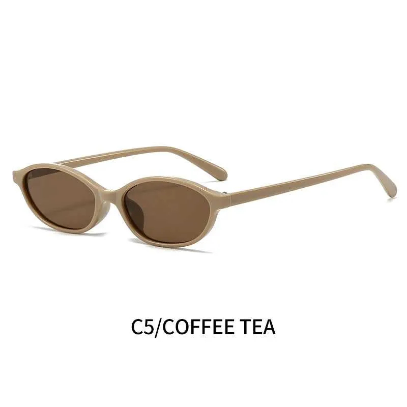 Retro Oval Frame Sunglasses