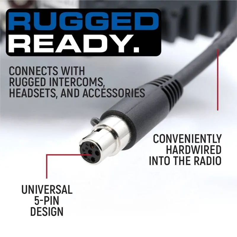 Rugged Radios Jeep Wrangler JK and JKU Two-Way GMRS Mobile Radio Kit - 45 Watt Jeep JK (2007-2010) JKU (2007-2018)