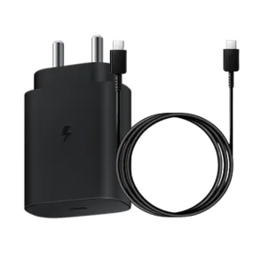 Samsung A73 25W Charger With Type C-C Cable Black