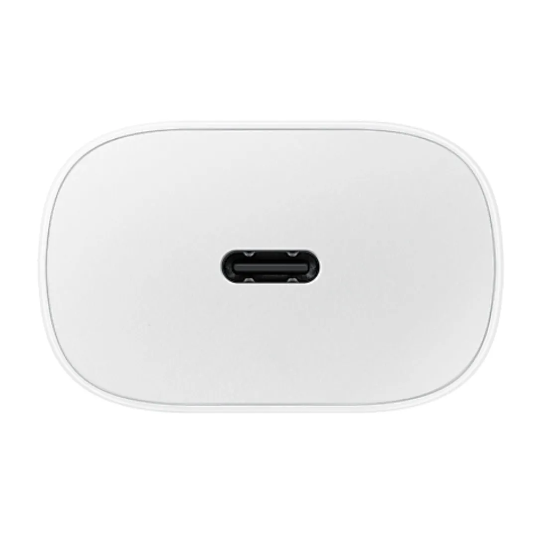 Samsung A73 25W Type-C To Type-C Adaptive Fast Mobile Charger With Cable White