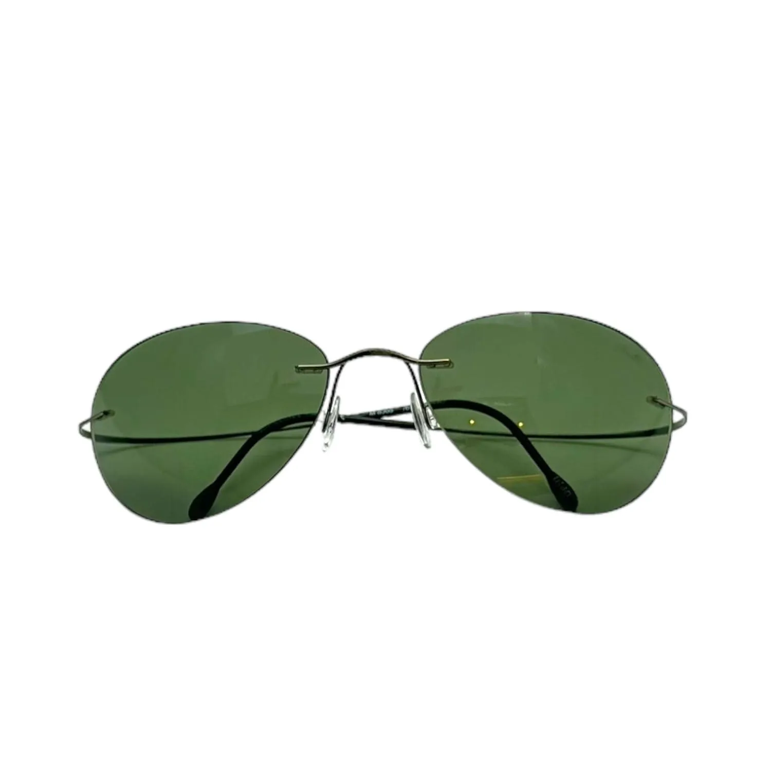 SILHOUETTE Aviator Sunglasses M8565 V6062 - Smoke Green