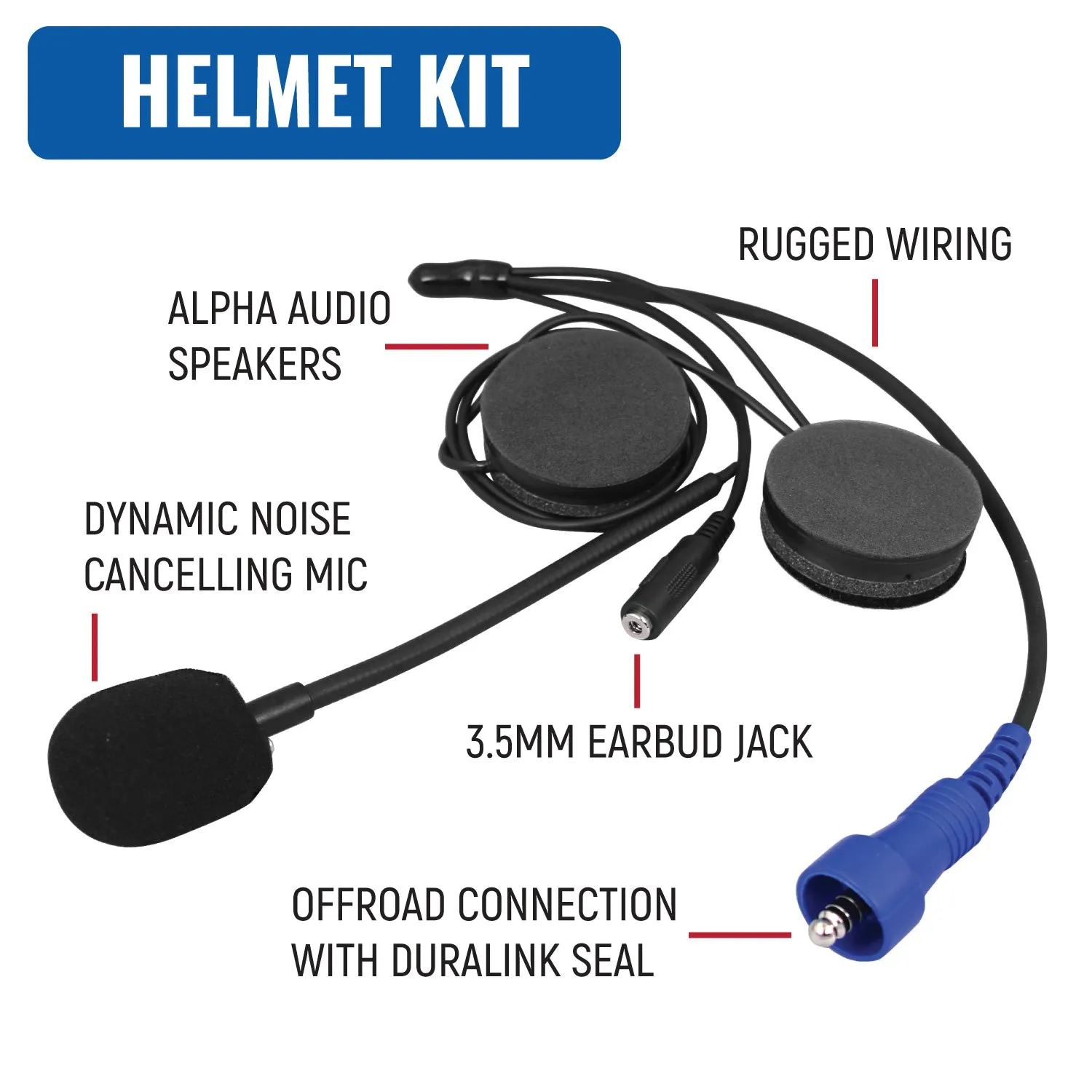 Single Seat OFFROAD Kit with RDH Digital Handheld Radio