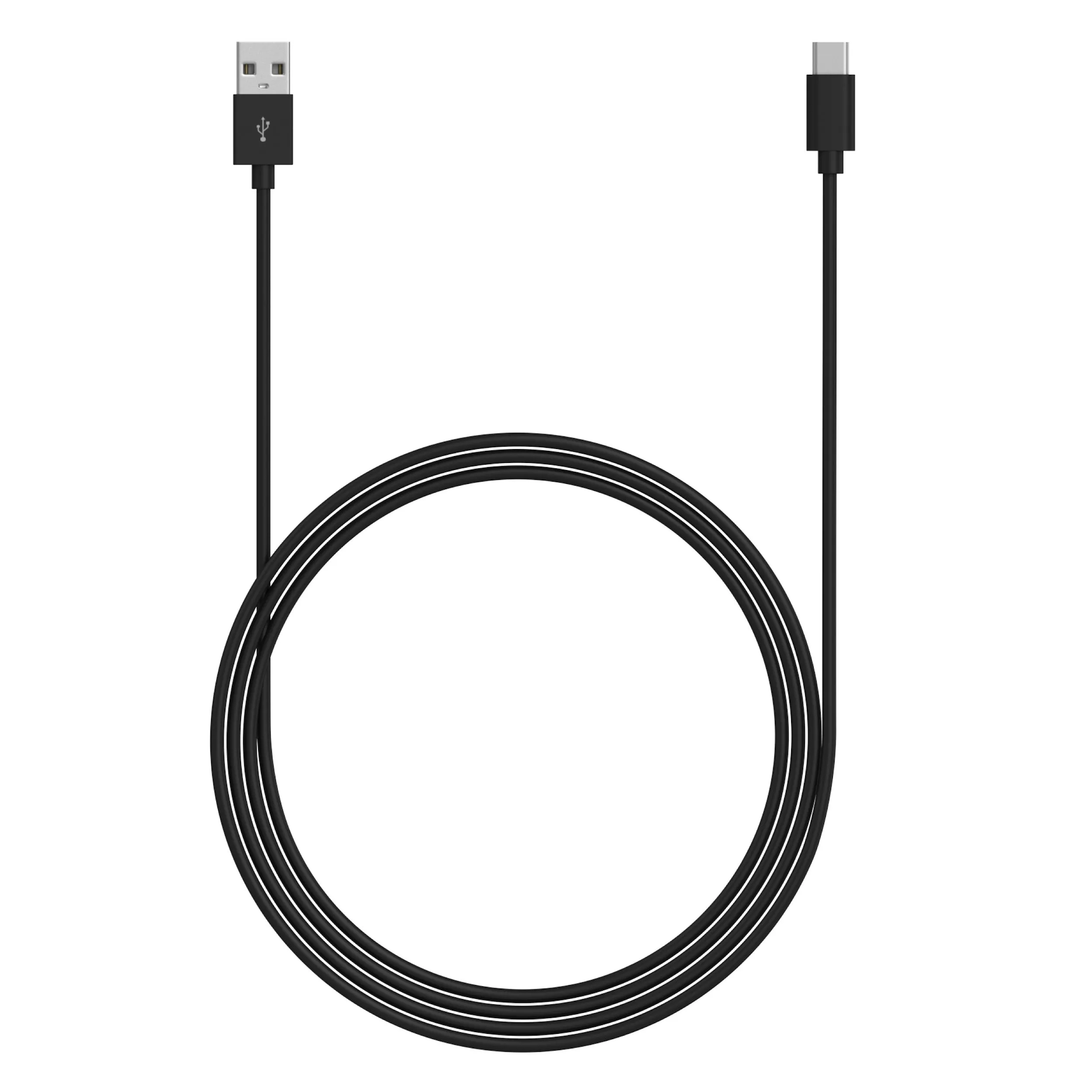 Single USB 2.4A Car Charger with 6ft USB-C Cable