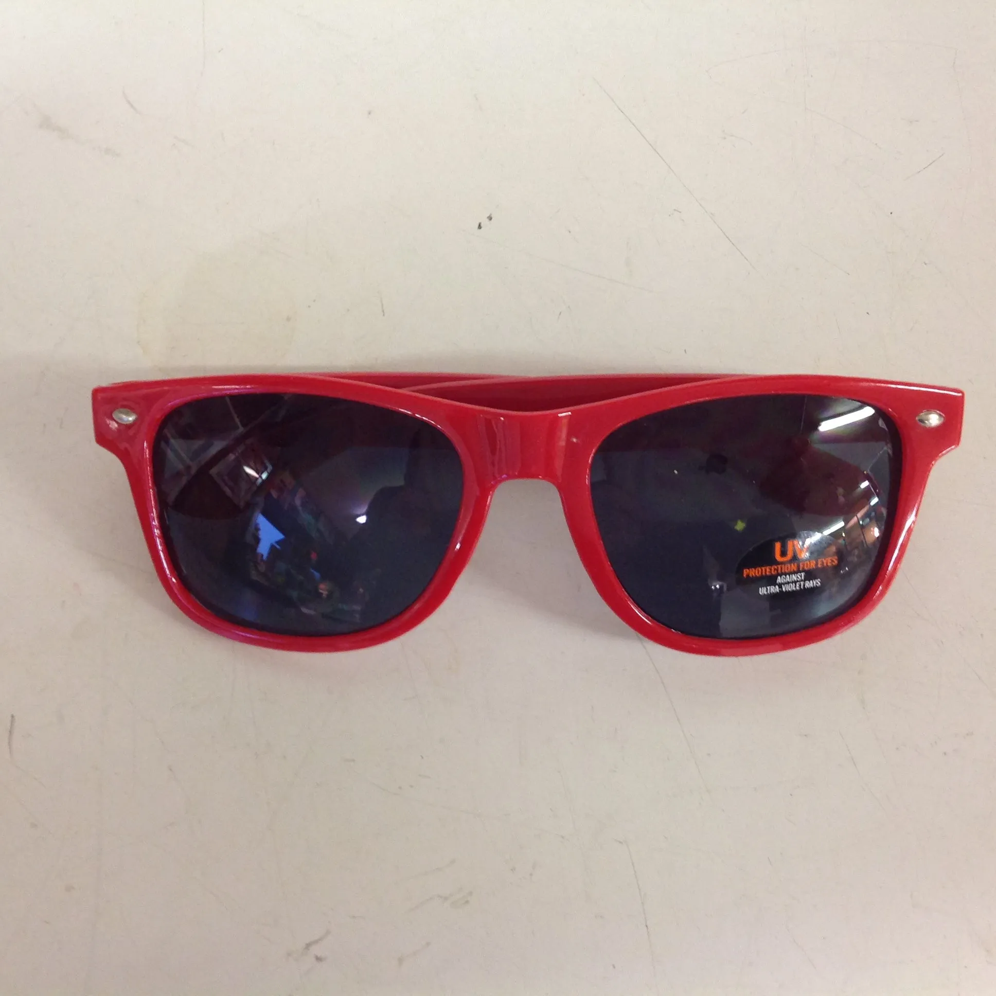 Souvenir Authentic Black Velvet Cinnamon Rush Hot Red Sunglasses