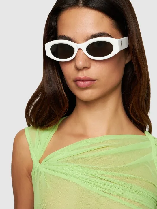 The Attico   Berta oval acetate sunglasses 