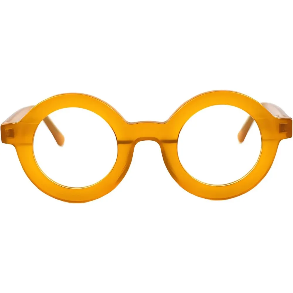 Thick Handmade Acetate 44mm Round Eyeglasses A23103