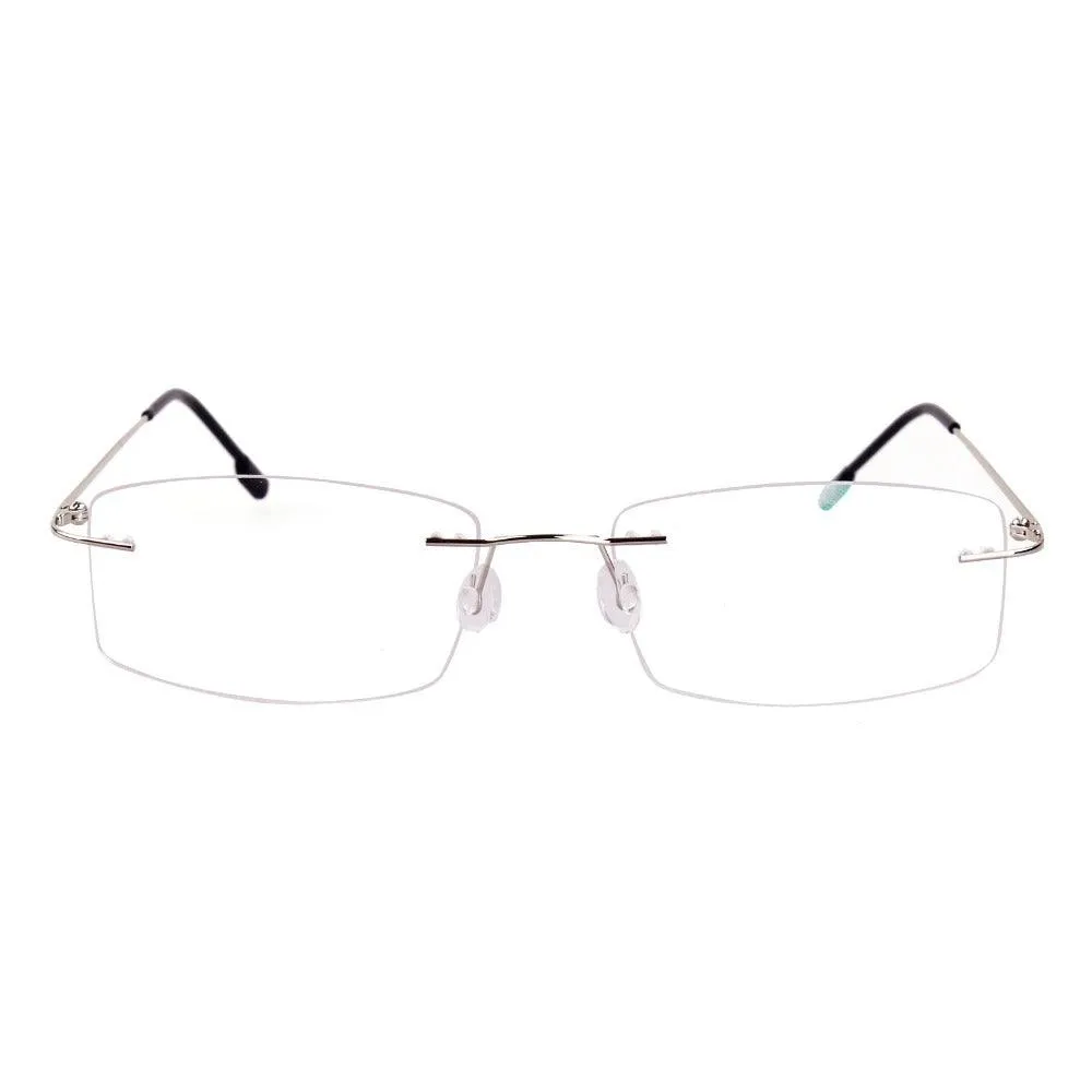 Titanium Alloy Rimless Flexible Hinged Eyeglasses A305