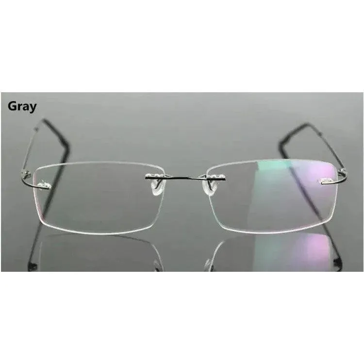 Titanium Alloy Rimless Flexible Hinged Eyeglasses A305