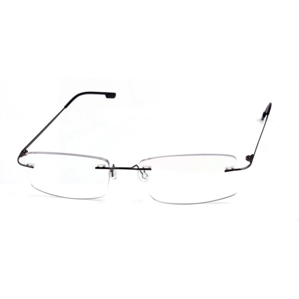Titanium Alloy Rimless Flexible Hinged Eyeglasses A305