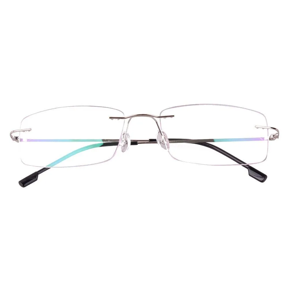 Titanium Alloy Rimless Flexible Hinged Eyeglasses A305