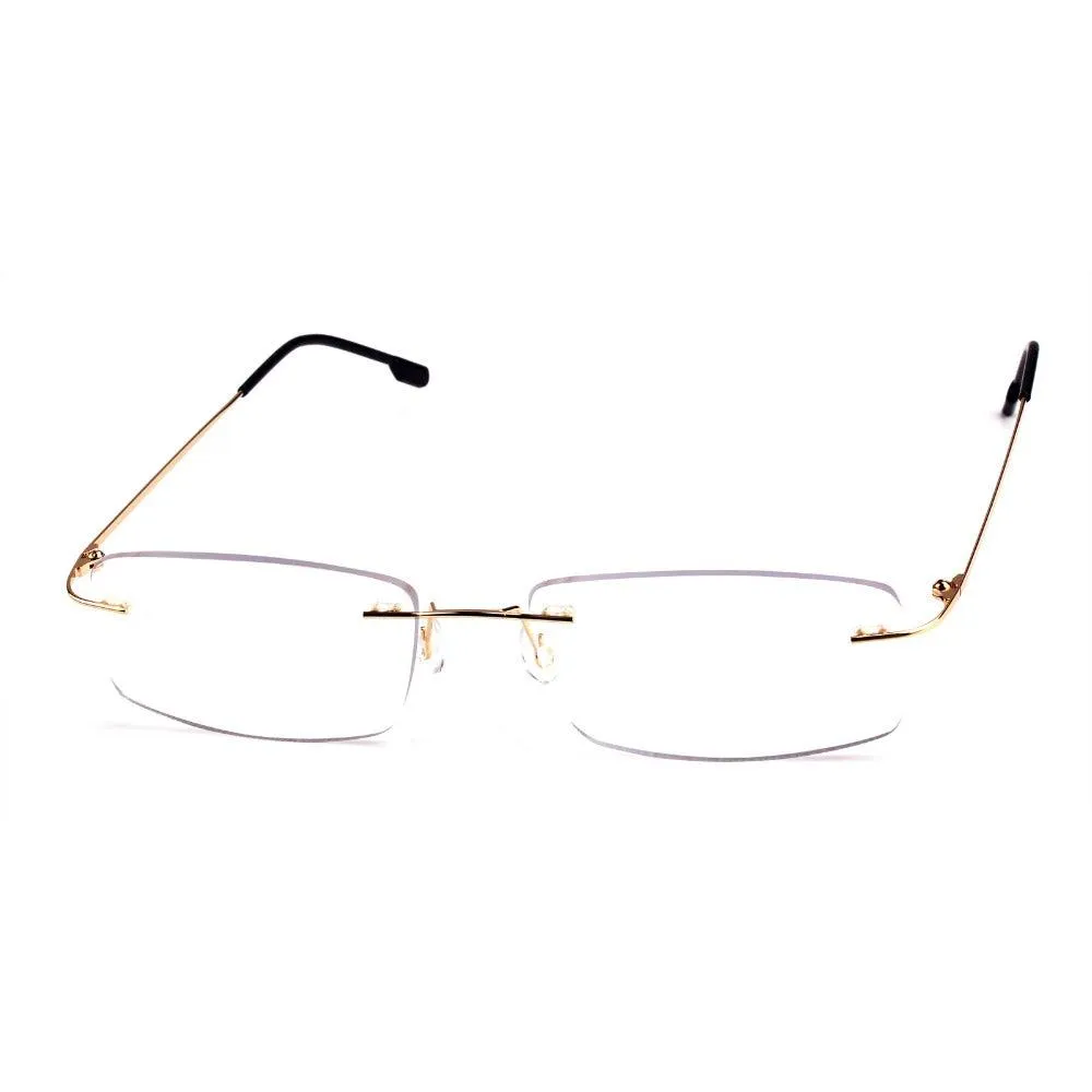 Titanium Alloy Rimless Flexible Hinged Eyeglasses A305