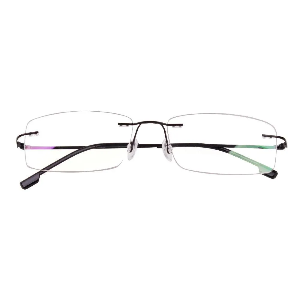 Titanium Alloy Rimless Flexible Hinged Eyeglasses A305