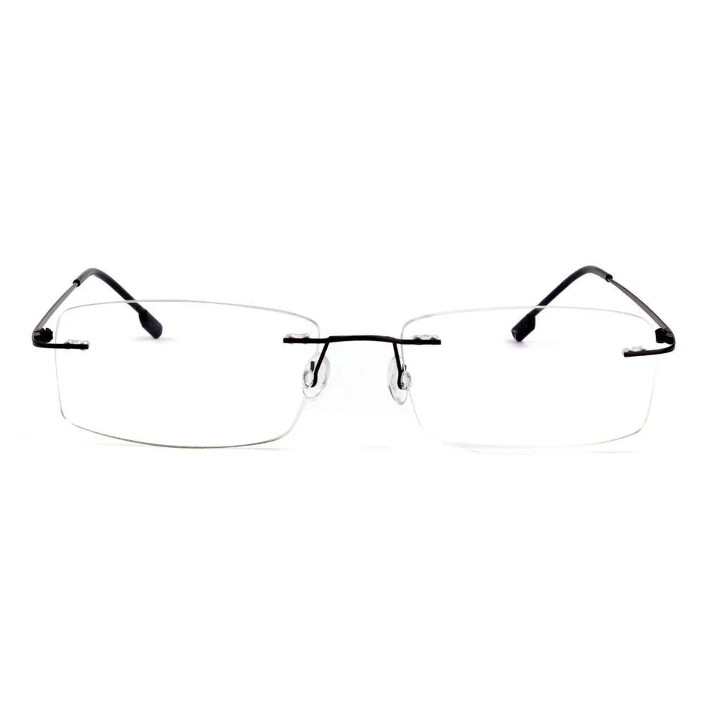 Titanium Alloy Rimless Flexible Hinged Eyeglasses A305