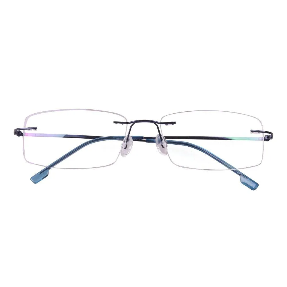 Titanium Alloy Rimless Flexible Hinged Eyeglasses A305