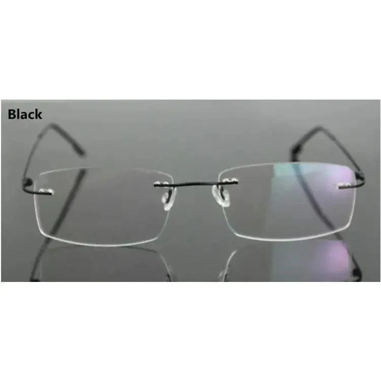 Titanium Alloy Rimless Flexible Hinged Eyeglasses A305