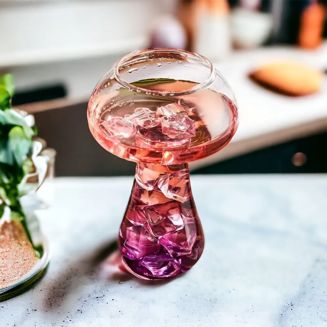 Trending Clear Mushroom Cocktail Glass