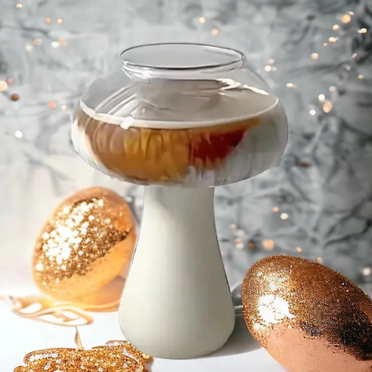 Trending Clear Mushroom Cocktail Glass
