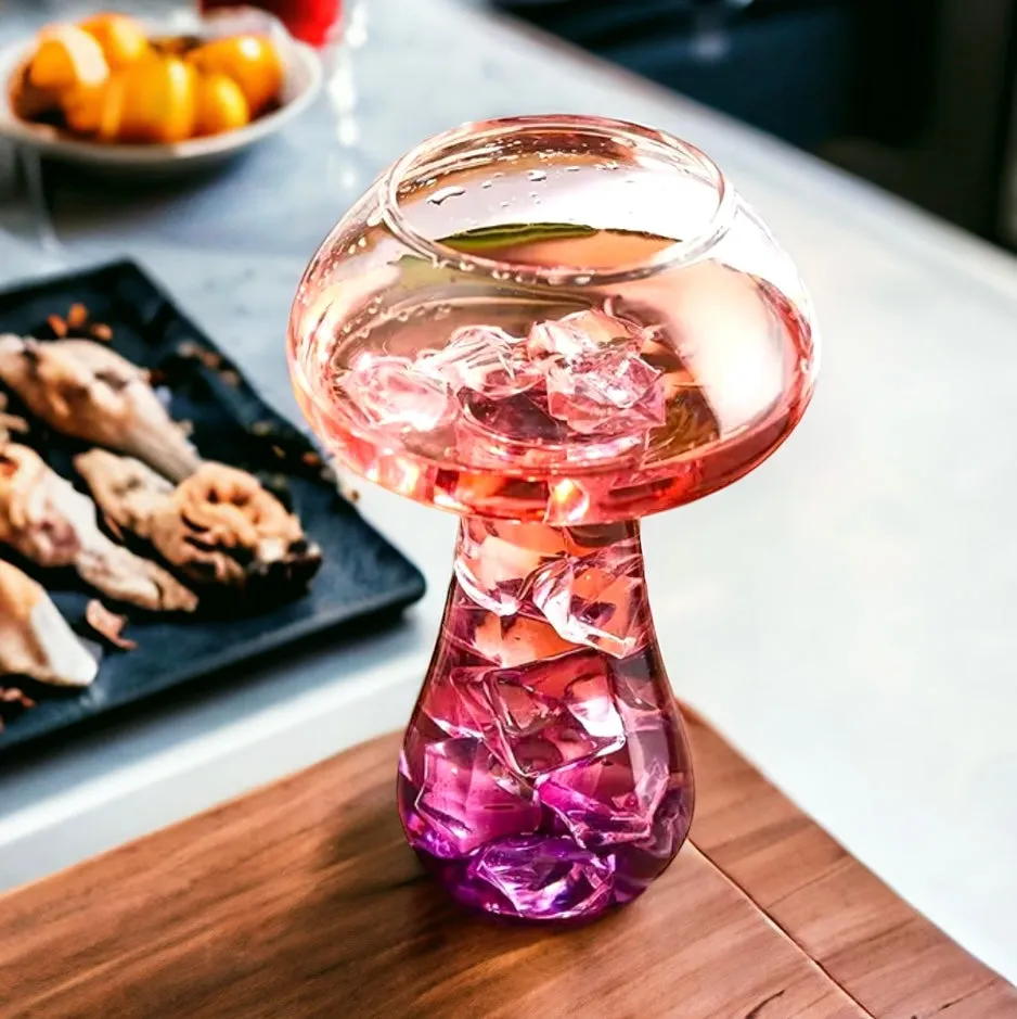 Trending Clear Mushroom Cocktail Glass