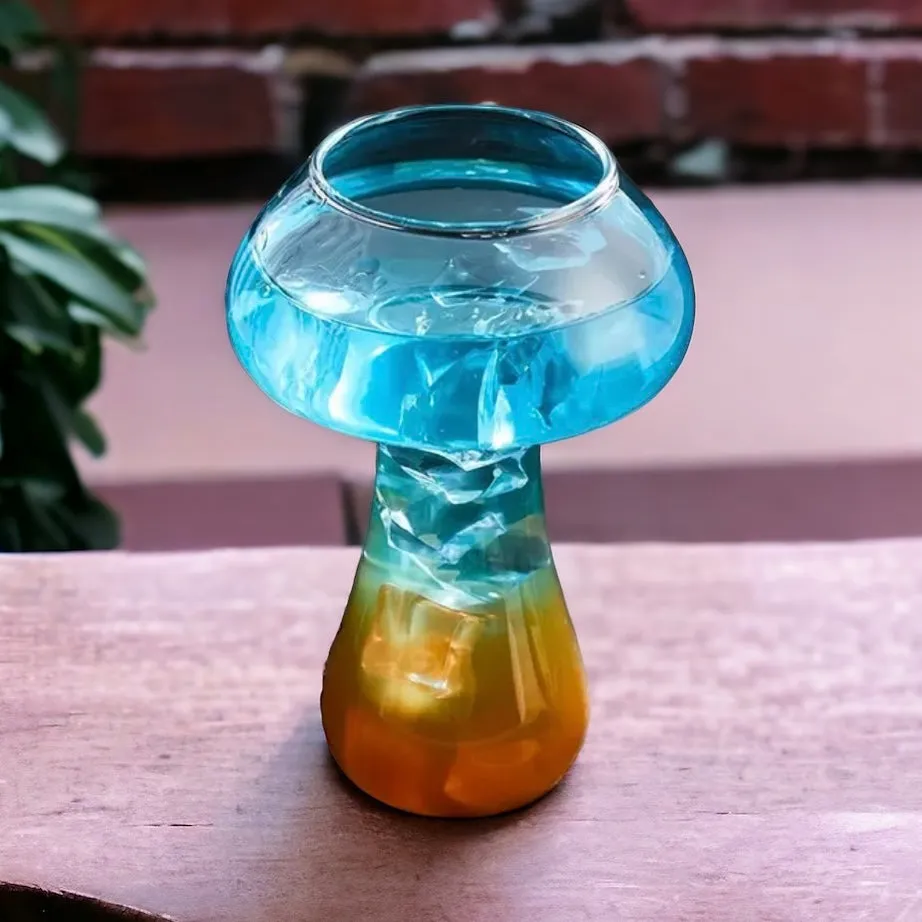 Trending Clear Mushroom Cocktail Glass