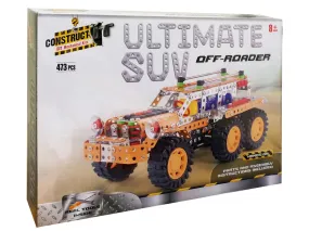 Truck model Monster 6 wheel off road SUV self assembly metal 473 pieces