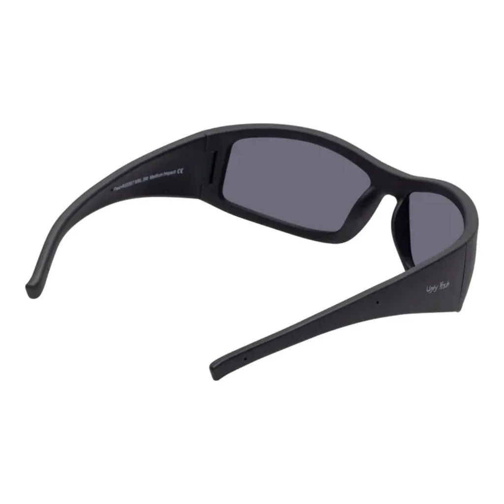 UGLY FISH - FLEX UNBREAKABLE SAFETY SUNGLASSES RSU5507 - MATT BLACK FRAME/SMOKE LENS