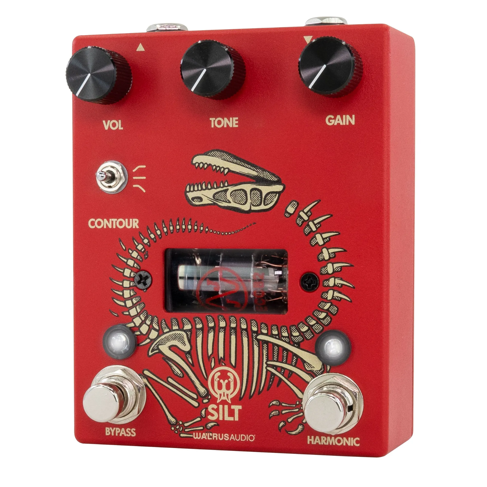 Walrus Audio SILT Harmonic Tube Fuzz Effect Pedal, Red