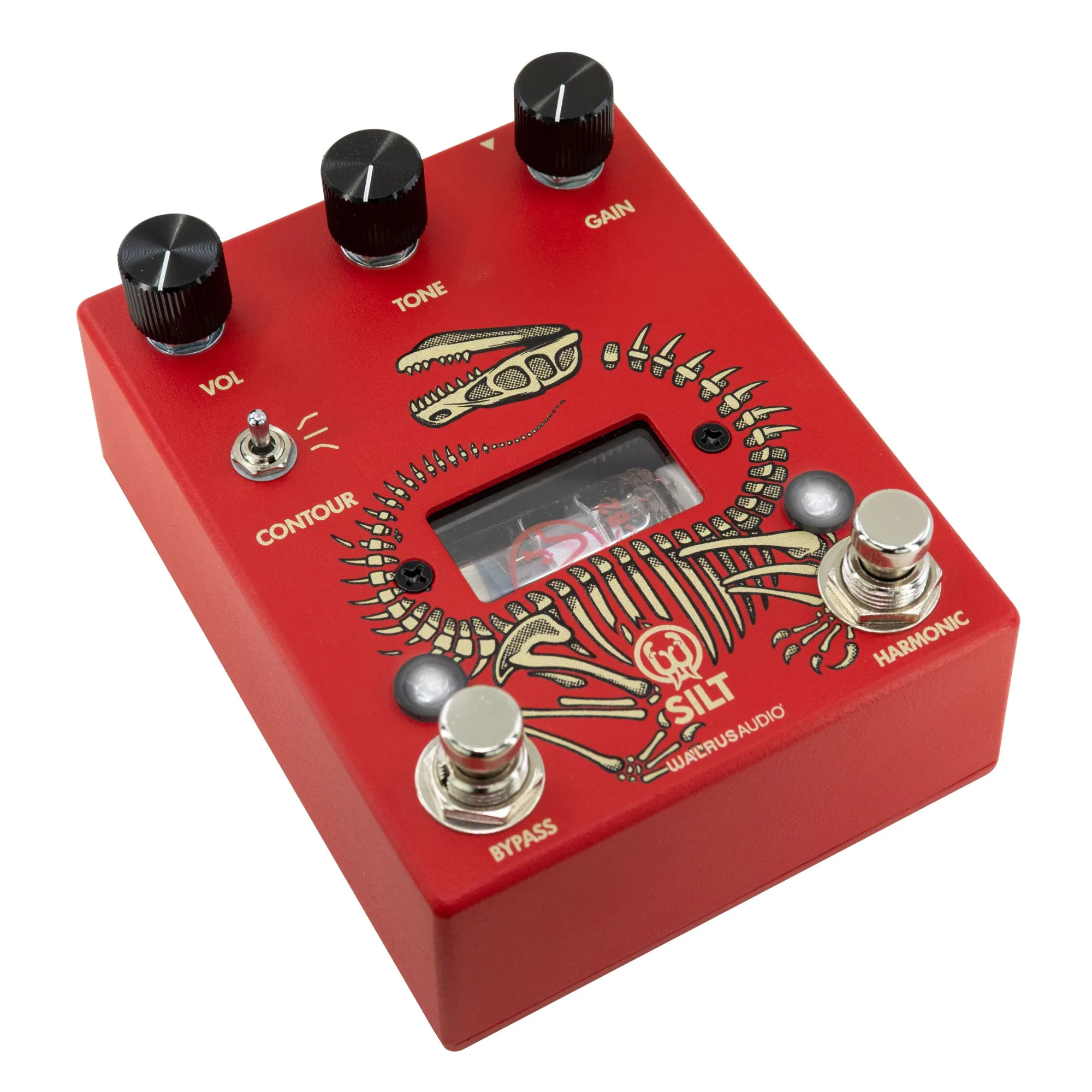Walrus Audio SILT Harmonic Tube Fuzz Effect Pedal, Red