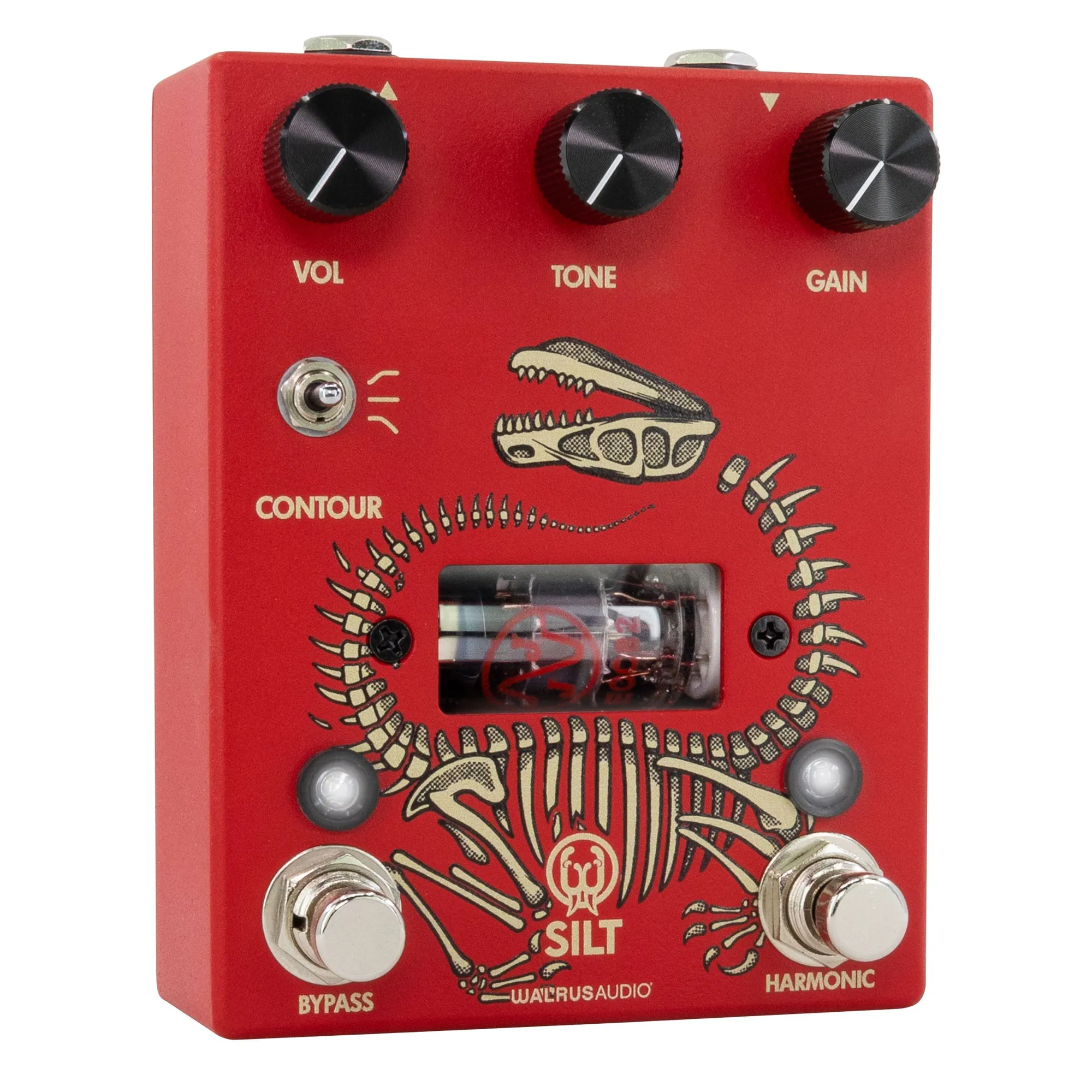 Walrus Audio SILT Harmonic Tube Fuzz Effect Pedal, Red