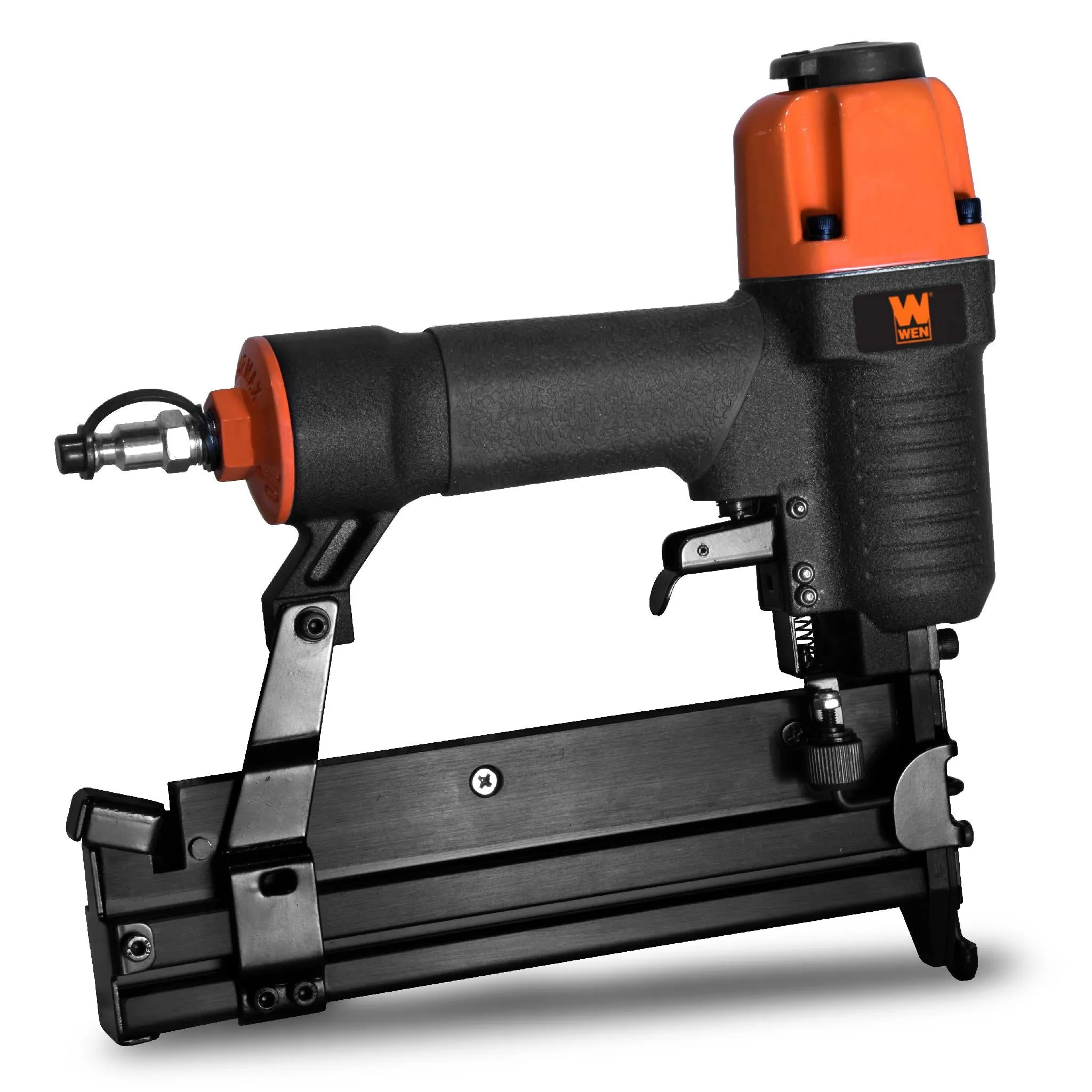 WEN 61718 18-Gauge 2-Inch 2-in-1 Pneumatic Brad Nailer and Stapler with Carrying Case and Safety Glasses