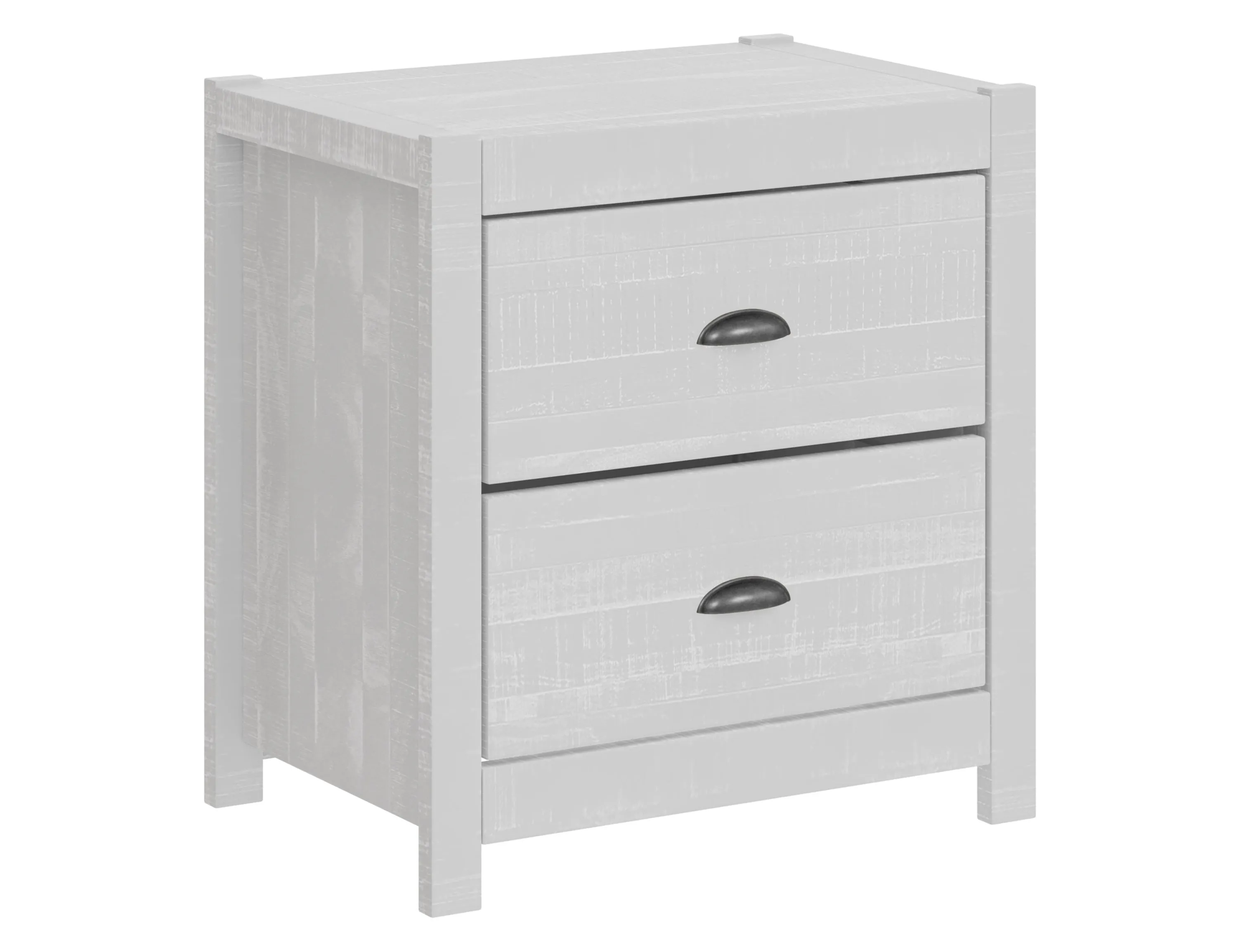 Yeti Solid wood Nightstand - White